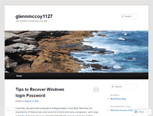 Tablet Screenshot of glennmccoy1127.wordpress.com