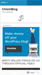 Mobile Screenshot of chismblog.wordpress.com