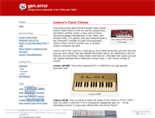 Tablet Screenshot of generror.wordpress.com