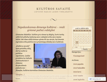 Tablet Screenshot of kulturossavaite.wordpress.com