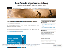 Tablet Screenshot of lesgrandsmigrateurs.wordpress.com