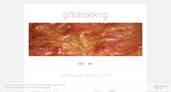 Desktop Screenshot of giftofcooking.wordpress.com