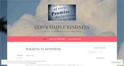 Desktop Screenshot of godssimplekindness.wordpress.com