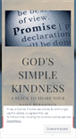 Mobile Screenshot of godssimplekindness.wordpress.com