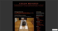 Desktop Screenshot of cellomusings.wordpress.com