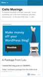 Mobile Screenshot of cellomusings.wordpress.com