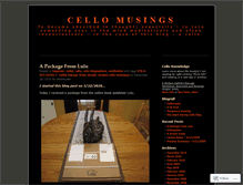 Tablet Screenshot of cellomusings.wordpress.com