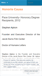 Mobile Screenshot of honorarydegrees.wordpress.com