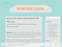 Tablet Screenshot of honorarydegrees.wordpress.com