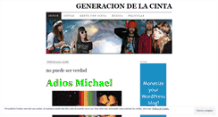 Desktop Screenshot of generaciondelacinta.wordpress.com