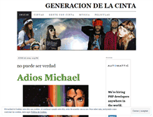 Tablet Screenshot of generaciondelacinta.wordpress.com