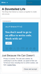 Mobile Screenshot of dovetailedlife.wordpress.com