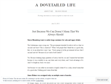 Tablet Screenshot of dovetailedlife.wordpress.com