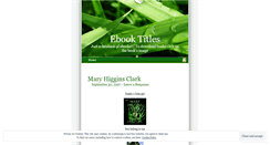 Desktop Screenshot of ebookstitles.wordpress.com