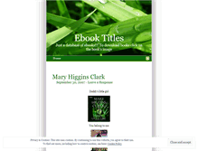 Tablet Screenshot of ebookstitles.wordpress.com