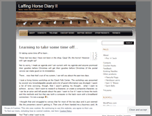 Tablet Screenshot of laffinghorse.wordpress.com