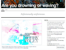 Tablet Screenshot of drowningorwaving.wordpress.com