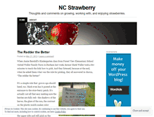 Tablet Screenshot of ncstrawberry.wordpress.com