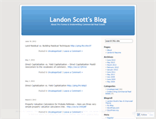 Tablet Screenshot of landonscott.wordpress.com