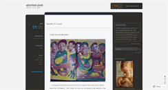 Desktop Screenshot of abortedpoet.wordpress.com