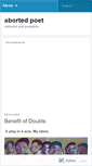 Mobile Screenshot of abortedpoet.wordpress.com