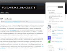 Tablet Screenshot of fusionexcelbracelets.wordpress.com