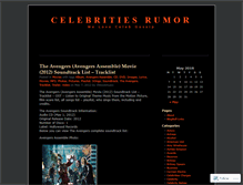 Tablet Screenshot of celebritiesrumor.wordpress.com