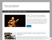 Tablet Screenshot of fueradeimprenta.wordpress.com