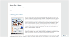 Desktop Screenshot of bloggamecopyniche.wordpress.com