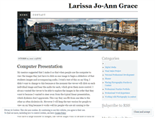 Tablet Screenshot of larissagrace.wordpress.com