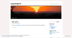 Desktop Screenshot of migratingbird.wordpress.com