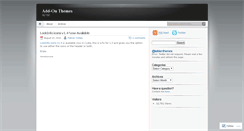 Desktop Screenshot of addonthemes.wordpress.com