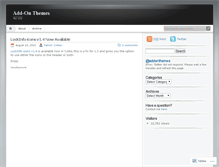 Tablet Screenshot of addonthemes.wordpress.com
