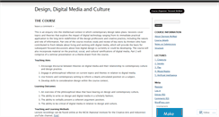 Desktop Screenshot of designdigitalmediaandculture.wordpress.com