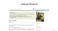 Desktop Screenshot of animalpress.wordpress.com