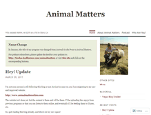 Tablet Screenshot of animalpress.wordpress.com