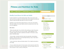 Tablet Screenshot of fitnessandnutritionforkids.wordpress.com