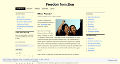 Desktop Screenshot of freefromzion.wordpress.com