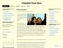 Tablet Screenshot of freefromzion.wordpress.com