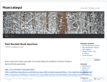 Tablet Screenshot of huaccataqui.wordpress.com