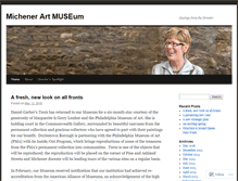 Tablet Screenshot of michenerartmuseum.wordpress.com