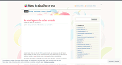 Desktop Screenshot of meutrabalhoeeu.wordpress.com