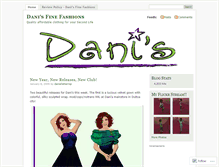 Tablet Screenshot of danisfinefashions.wordpress.com