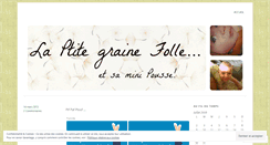 Desktop Screenshot of laptitegrainefolle.wordpress.com