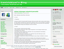 Tablet Screenshot of lenirizkiani.wordpress.com