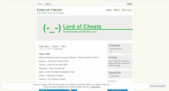 Desktop Screenshot of lordofcheats.wordpress.com