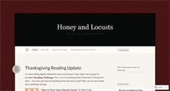Desktop Screenshot of honeyandlocusts.wordpress.com