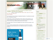 Tablet Screenshot of bindassindia.wordpress.com