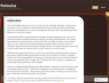 Tablet Screenshot of kelouisa.wordpress.com