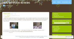 Desktop Screenshot of healthyfoodreviews.wordpress.com